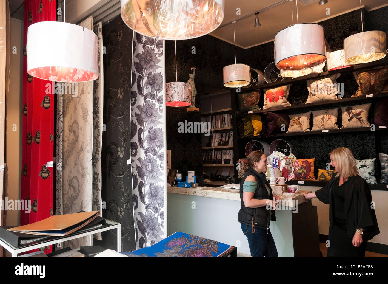 Großbritannien, Schottland, Glasgow, beliebte Viertel der Hillhead im East End, furchtsam Viecher Schöpfer von Tapeten und Stockfoto