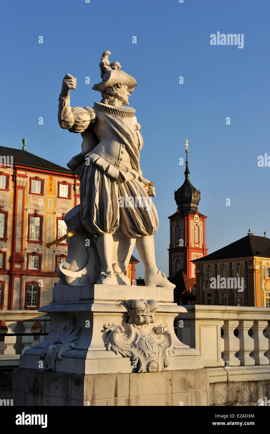 Deutschland, Baden-Württemberg, Kraichgau, Bruchsal, Barockschloss Stockfoto