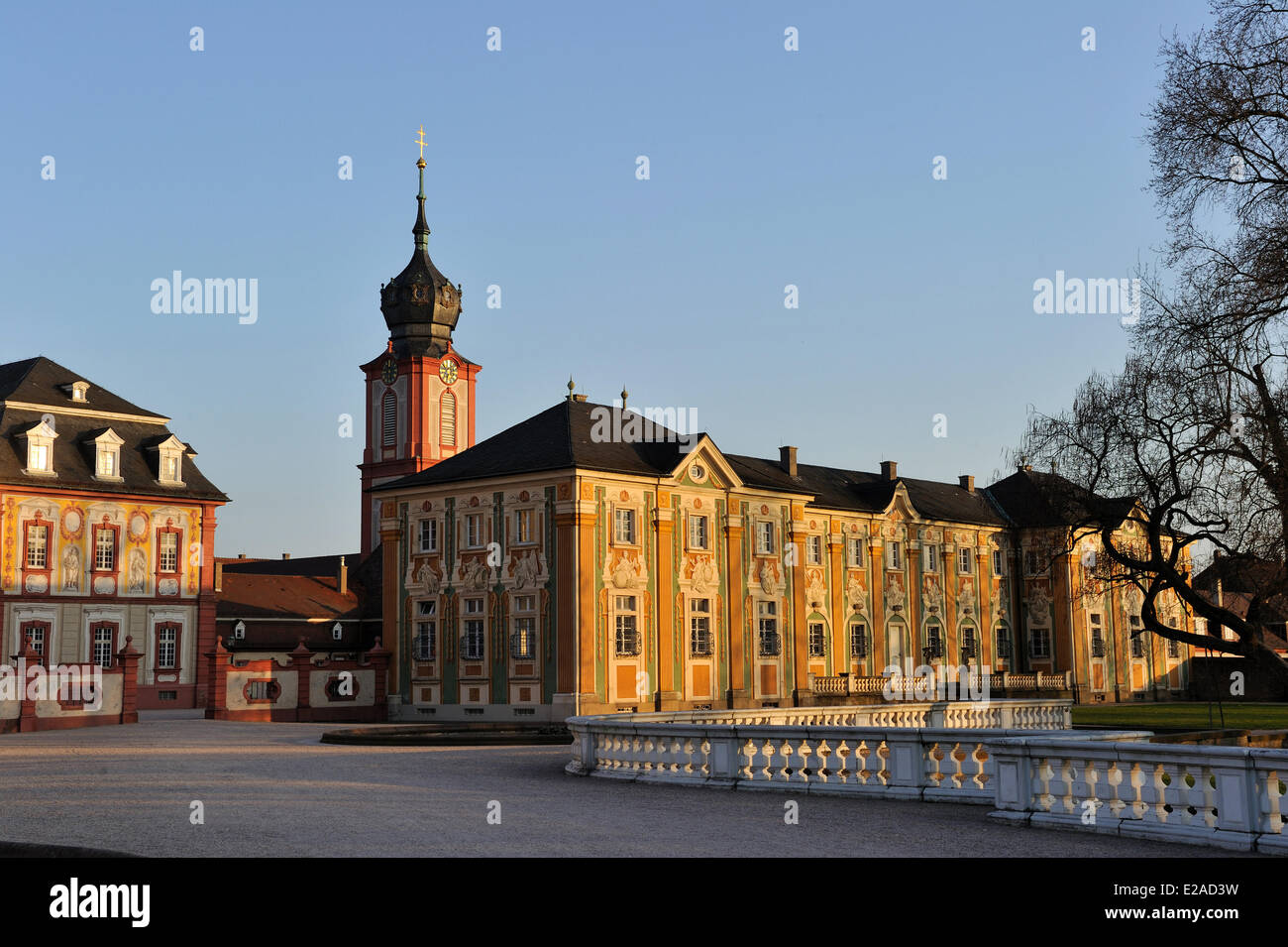 Deutschland, Baden-Württemberg, Kraichgau, Bruchsal, Barockschloss Stockfoto