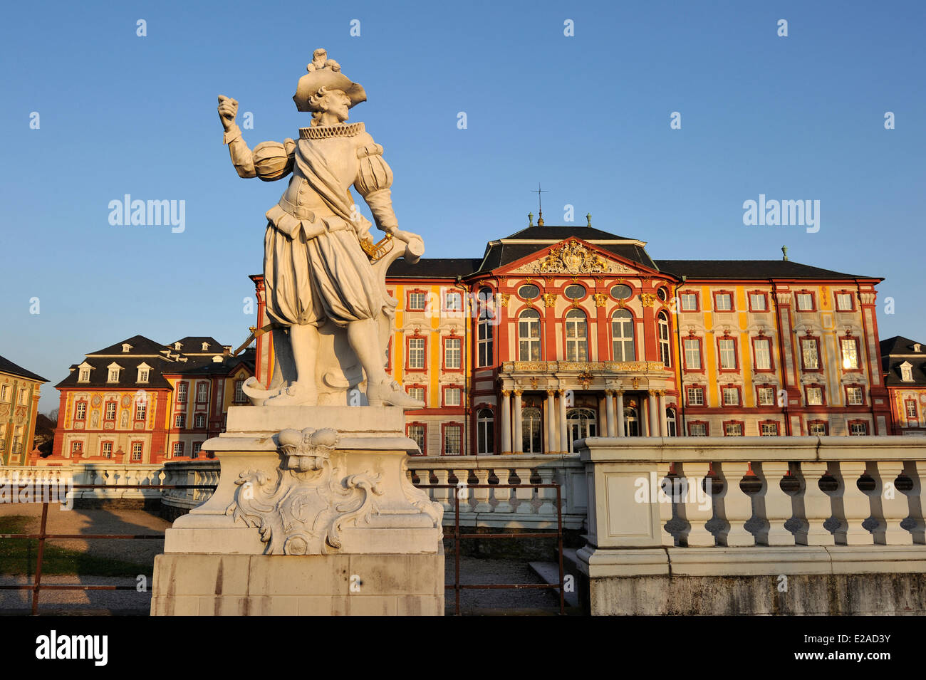 Deutschland, Baden-Württemberg, Kraichgau, Bruchsal, Barockschloss Stockfoto