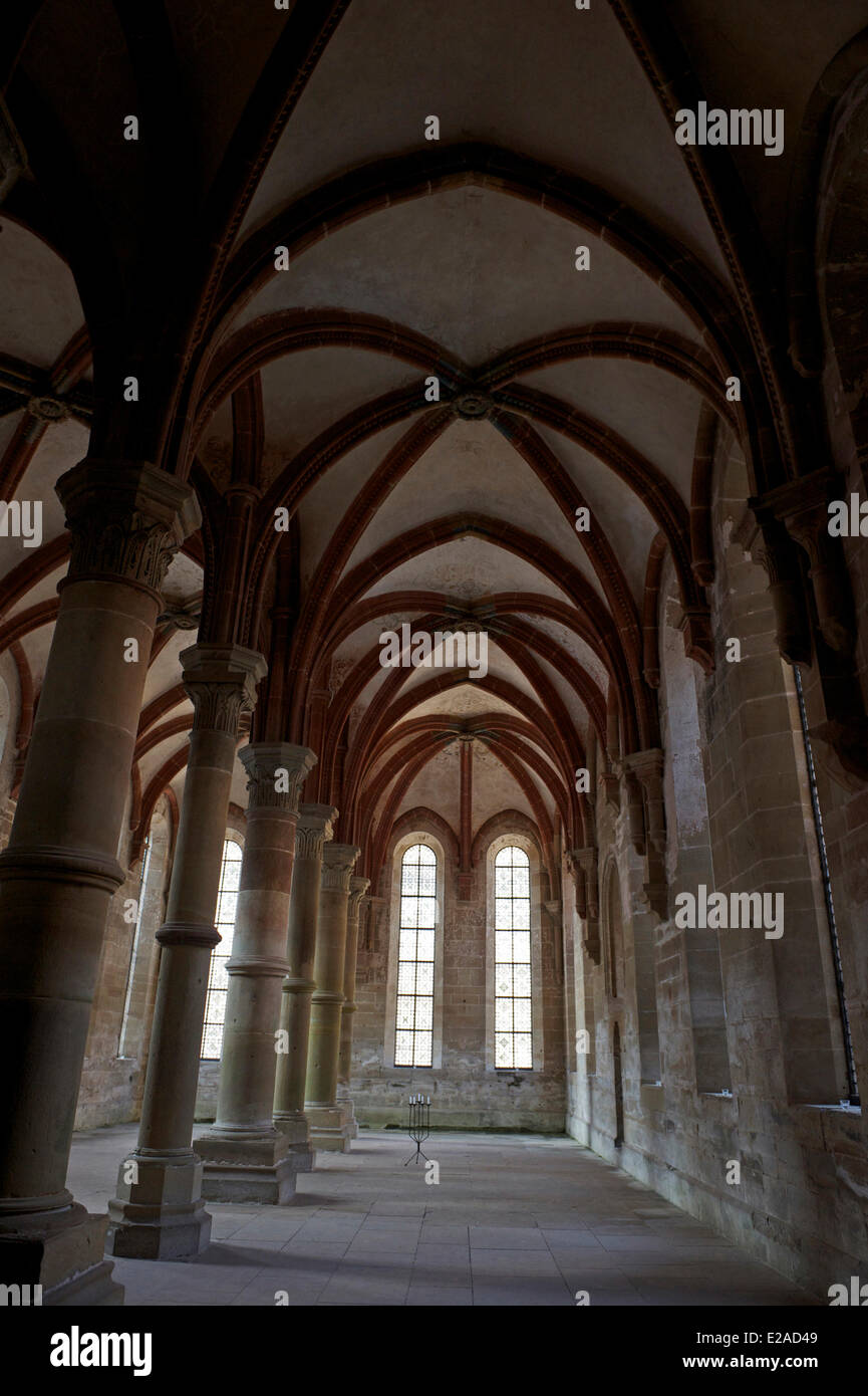 Deutschland, Baden Württemberg, Maulbronn, Maulbronn Abbey als Weltkulturerbe der UNESCO, Herren Refektorium (Herrenrefektorium) aufgeführt. Stockfoto