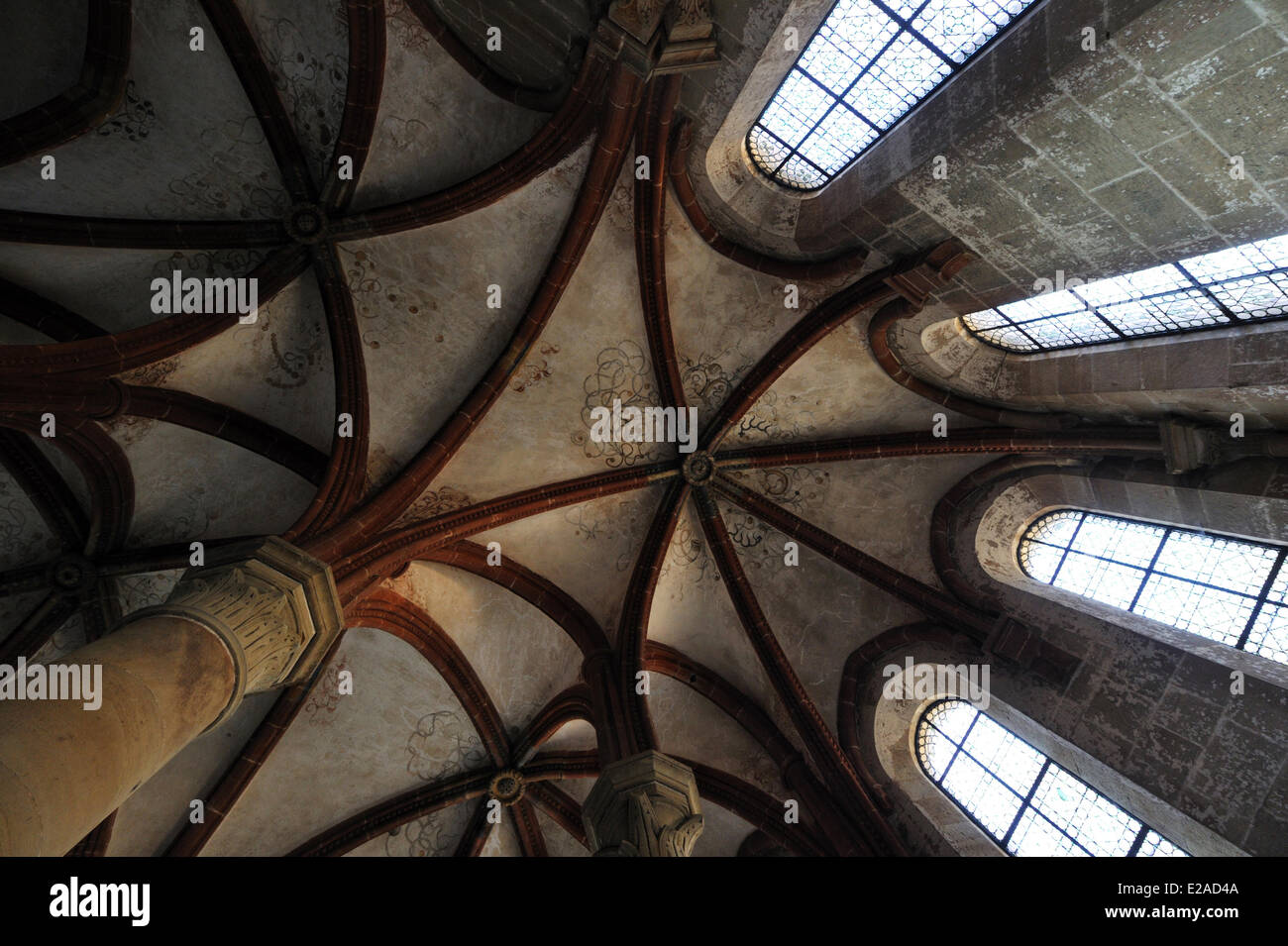 Deutschland, Baden Württemberg, Maulbronn, Maulbronn Abbey als Weltkulturerbe der UNESCO, Herren Refektorium (Herrenrefektorium) aufgeführt. Stockfoto