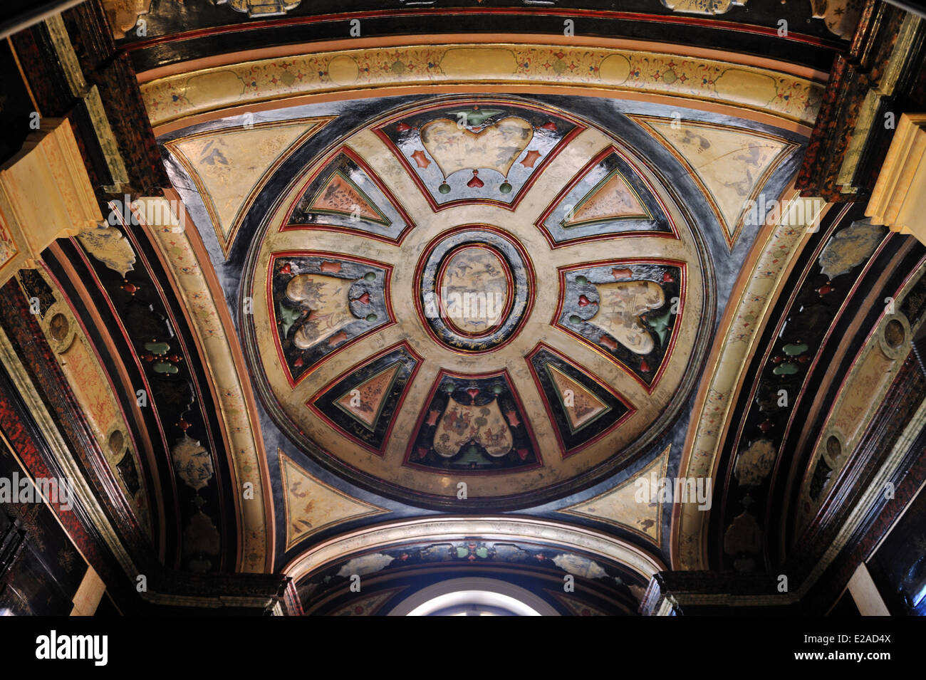 Deutschland, Baden-Württemberg, Schwarzwald, Rastatt, Rastatt Schloss, Museum der Militärgeschichte, Lack Kabinett von Rastatt Stockfoto