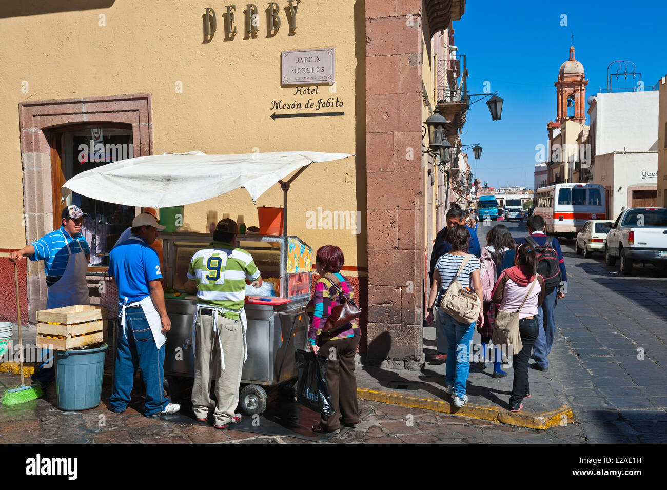 Mexiko, Zacatecas state, Zacatecas Stadt, Weltkulturerbe der UNESCO, Straßenhandel Stockfoto