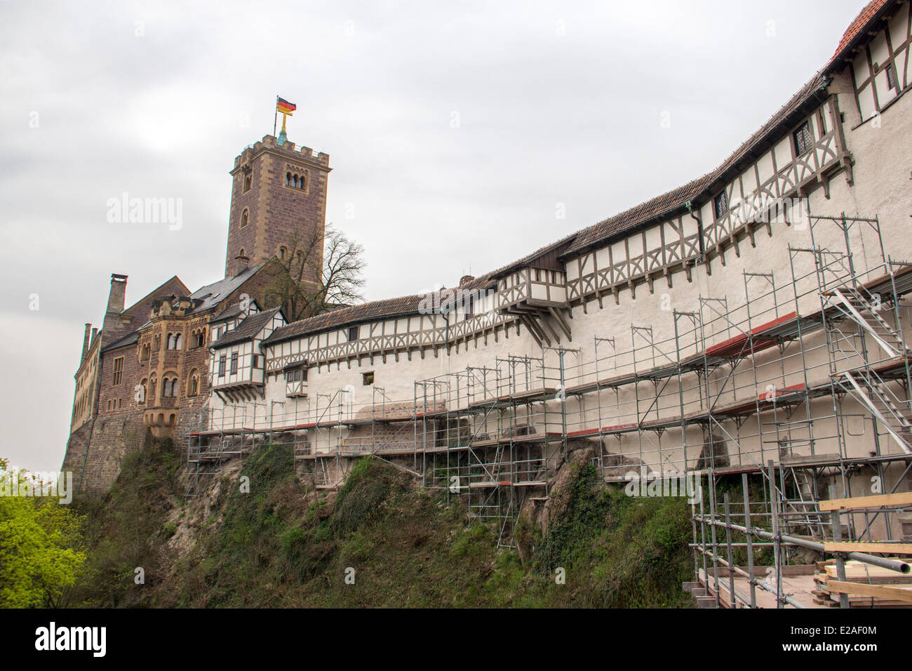 Deutschland: Burg Wartburg in Thüringen Stockfoto