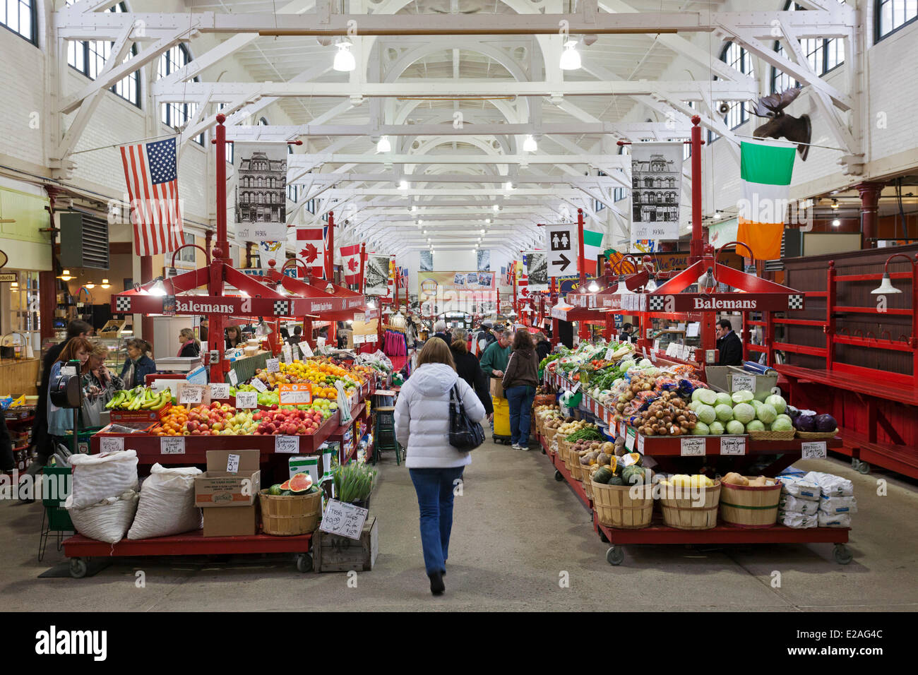 Kanada, Provinz New Brunswick, Saint John, der Bauernmarkt, der älteste Markt in Nordamerika Stockfoto