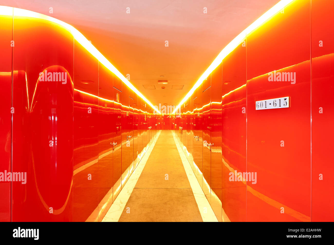 Spanien, Madrid, Puerta America Hotel öffnete im Jahr 2005, Stock, konzipiert vom australischen Designer Marc Newson Stockfoto