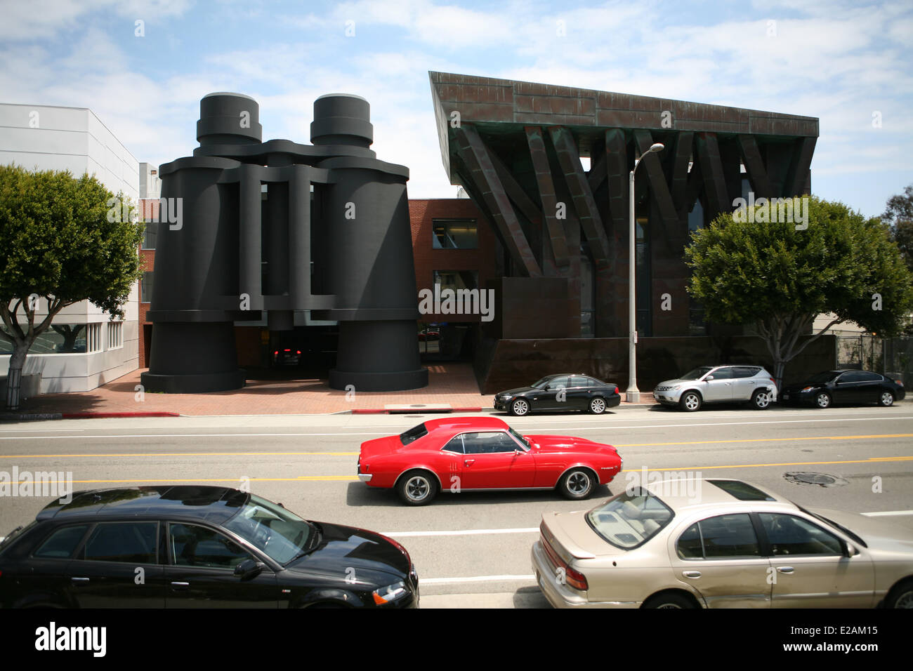 USA, California, Los Angeles, Venice Beach, Gebäude der DDB Werbeagentur gebaut im Jahr 1991 von Architekt Frank Gehry Stockfoto