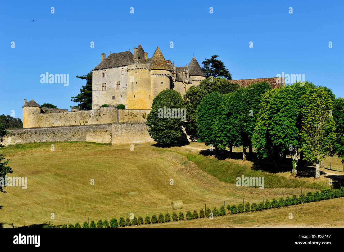 Frankreich, Dordogne, Perigord Noir, Sainte mondäner, die Burg von Fenelon des 15. Jahrhunderts Haus von Francois de Lamothe Fenelon Stockfoto