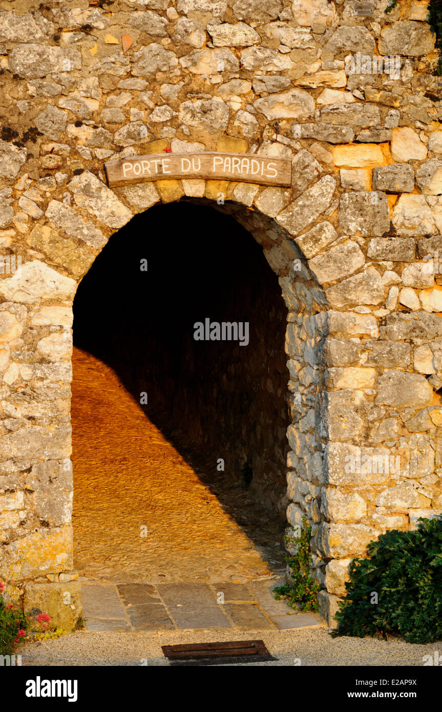 Frankreich, Dordogne, Périgord Pourpre Monpazier, Les Plus Beaux Dörfer de France (The Most Beautiful Dörfer gekennzeichnet Stockfoto