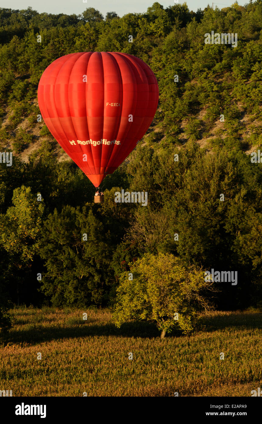 Frankreich, Dordogne, Ballonfahrt Stockfoto