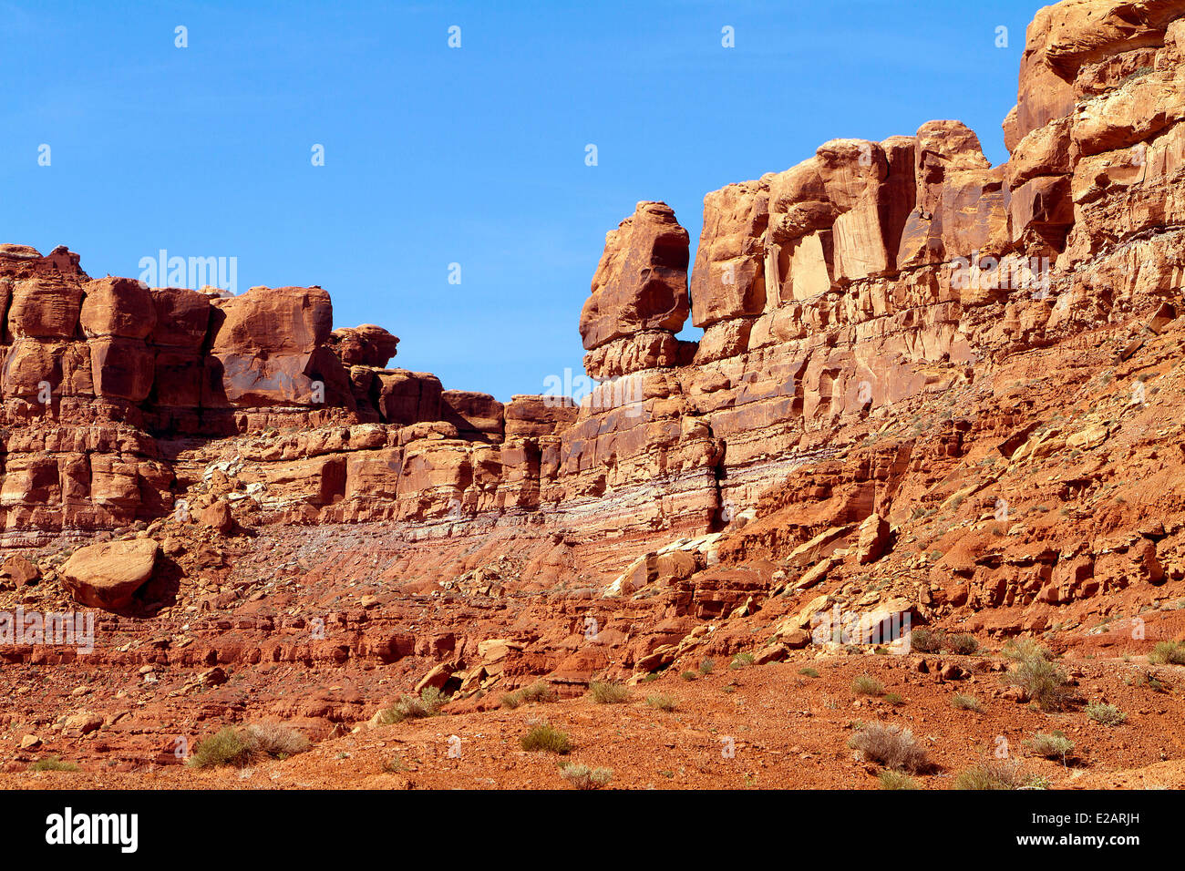 USA, Utah, Bluff Bereich, Tal der Götter Stockfoto