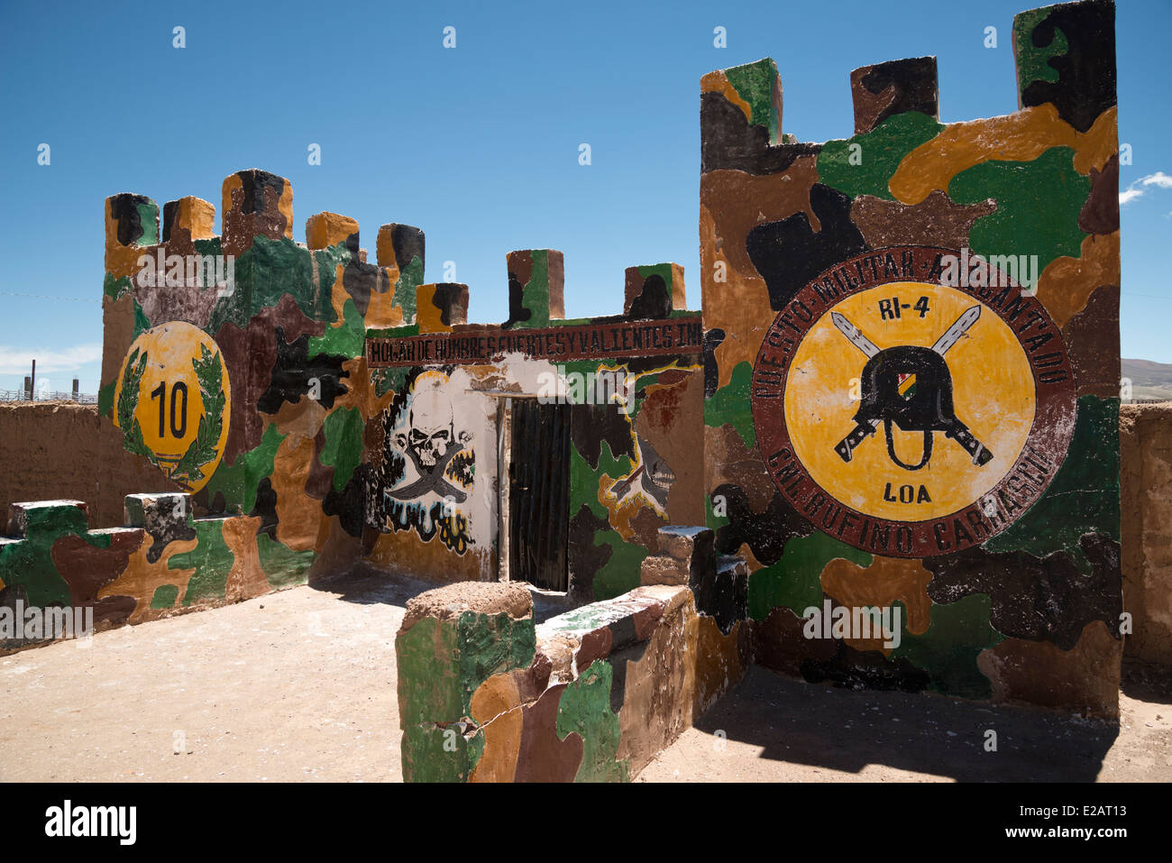 militärische Festung in Bolivien Stockfoto