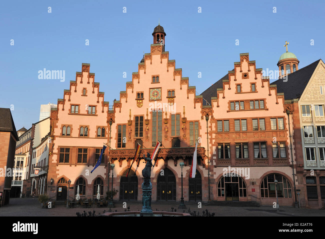 Deutschland, Hessen, Frankfurt Am Main Roemerberg (Römerberg) Platz, Rathaus (Rathaus) Stockfoto