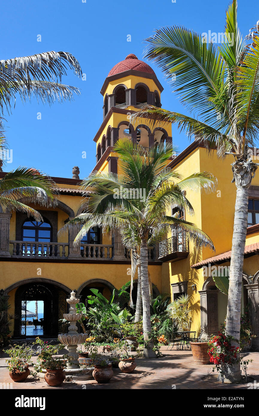 Mexiko, Baja California Sur State, Todos Santos Region, Playa Los Cerritos, Hacienda Cerritos Stockfoto