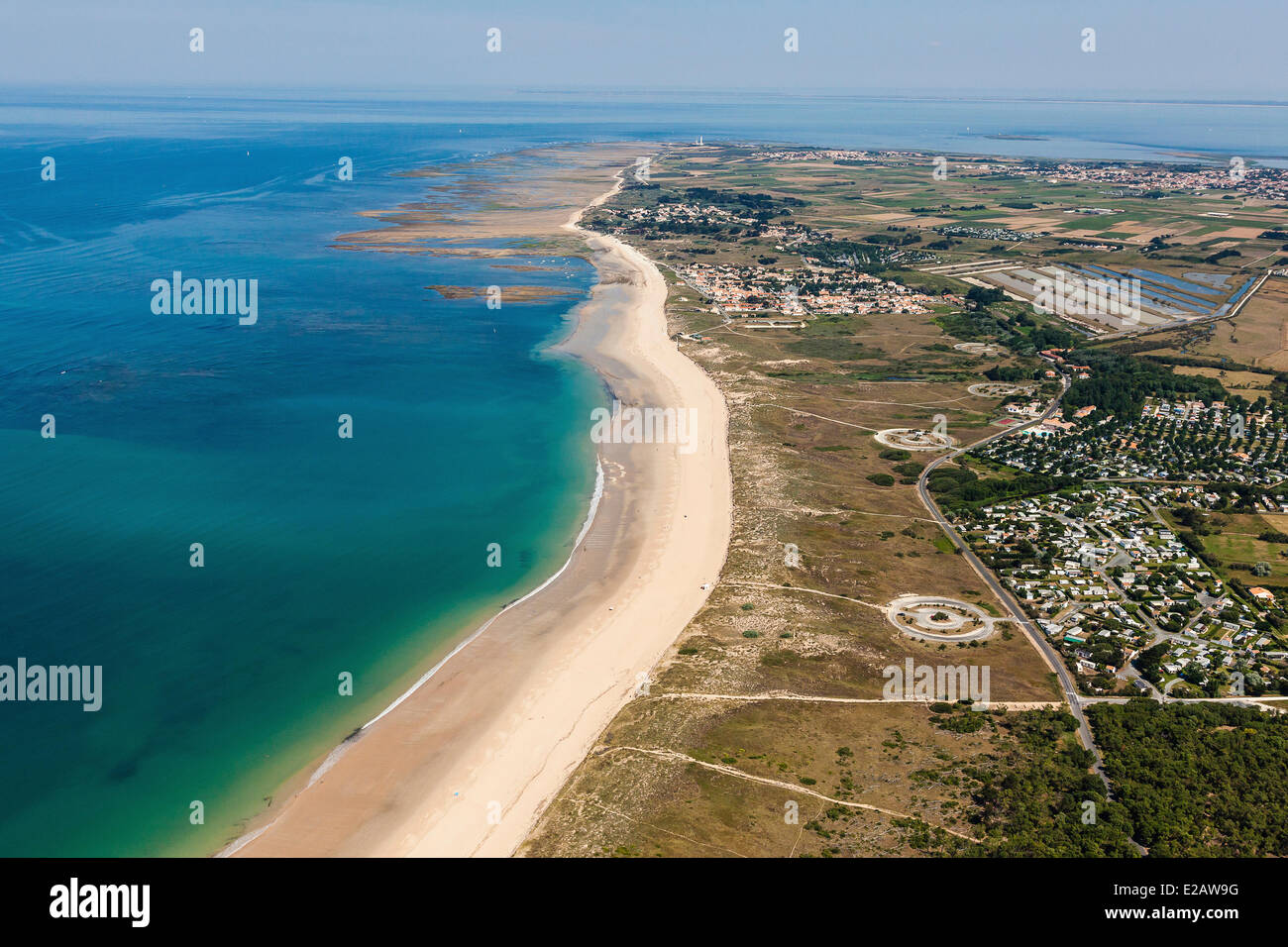 Frankreich, Charente Maritime, Ile d'Oleron, Saint-Denis d'Oleron, Küste, Baie des Piloten, Anse des Seulieres, Plage des Stockfoto