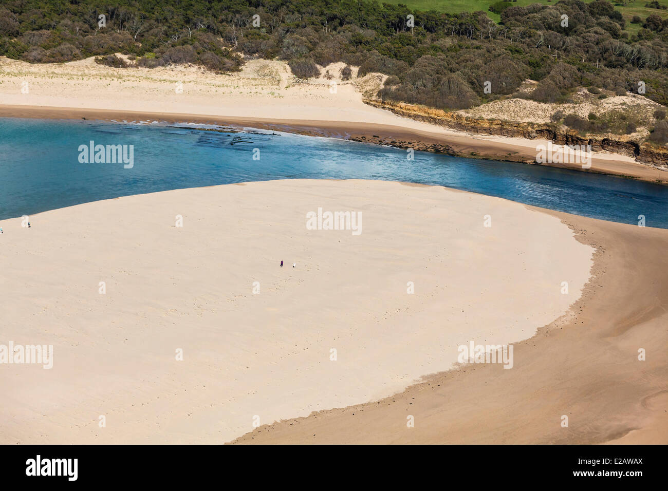 Frankreich, Vendee, Talmont Saint Hilaire, Veillon-Strand (Luftbild) Stockfoto