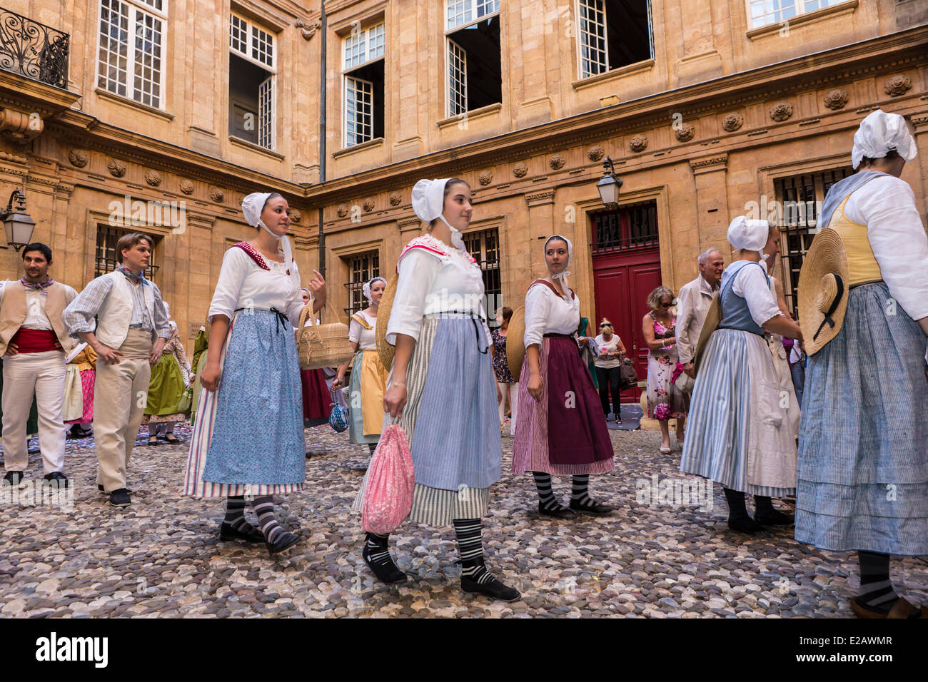 Bouches-du-Rhône, Frankreich, Aix-En-Provence, Rathaus, fest des Feuers des Heiligen Johannes Stockfoto