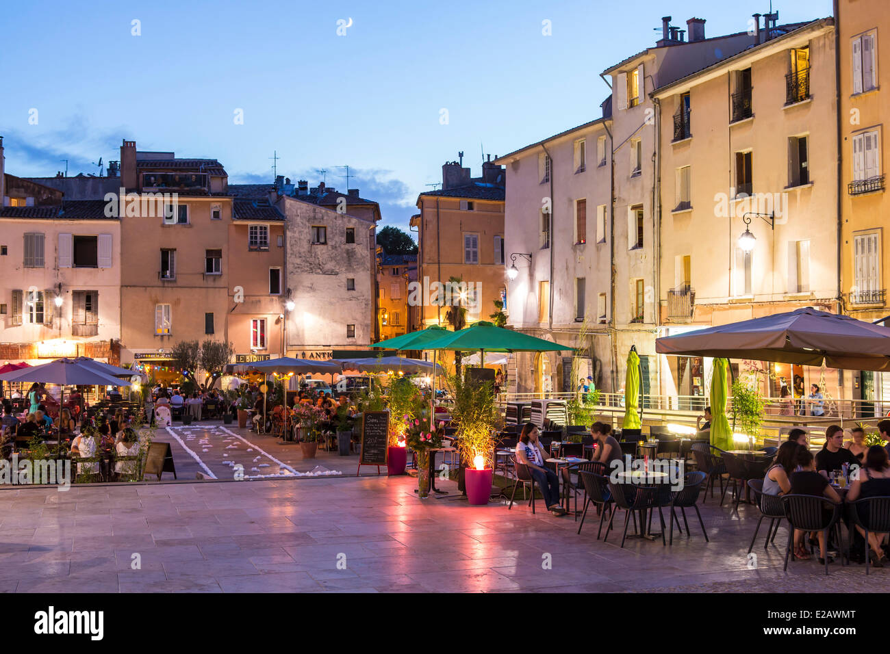 Frankreich, Bouches-du-Rhône, Aix-En-Provence, Ort des Cardeurs Stockfoto