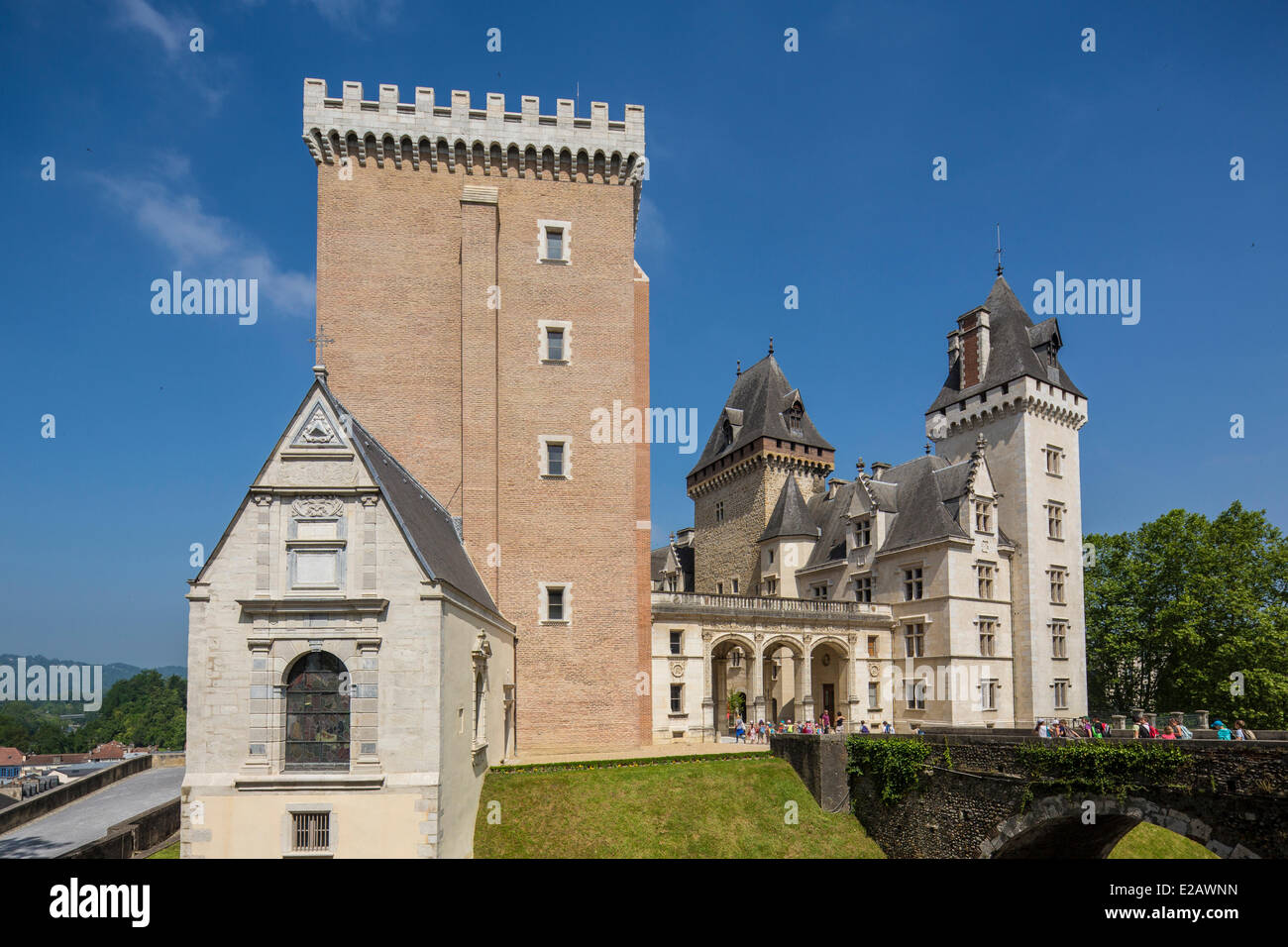 Frankreich, Pyrenäen Atlantiques, Bearn, Pau, im 14. Jahrhundert Schloss, Geburtsort von König Henry IV Stockfoto