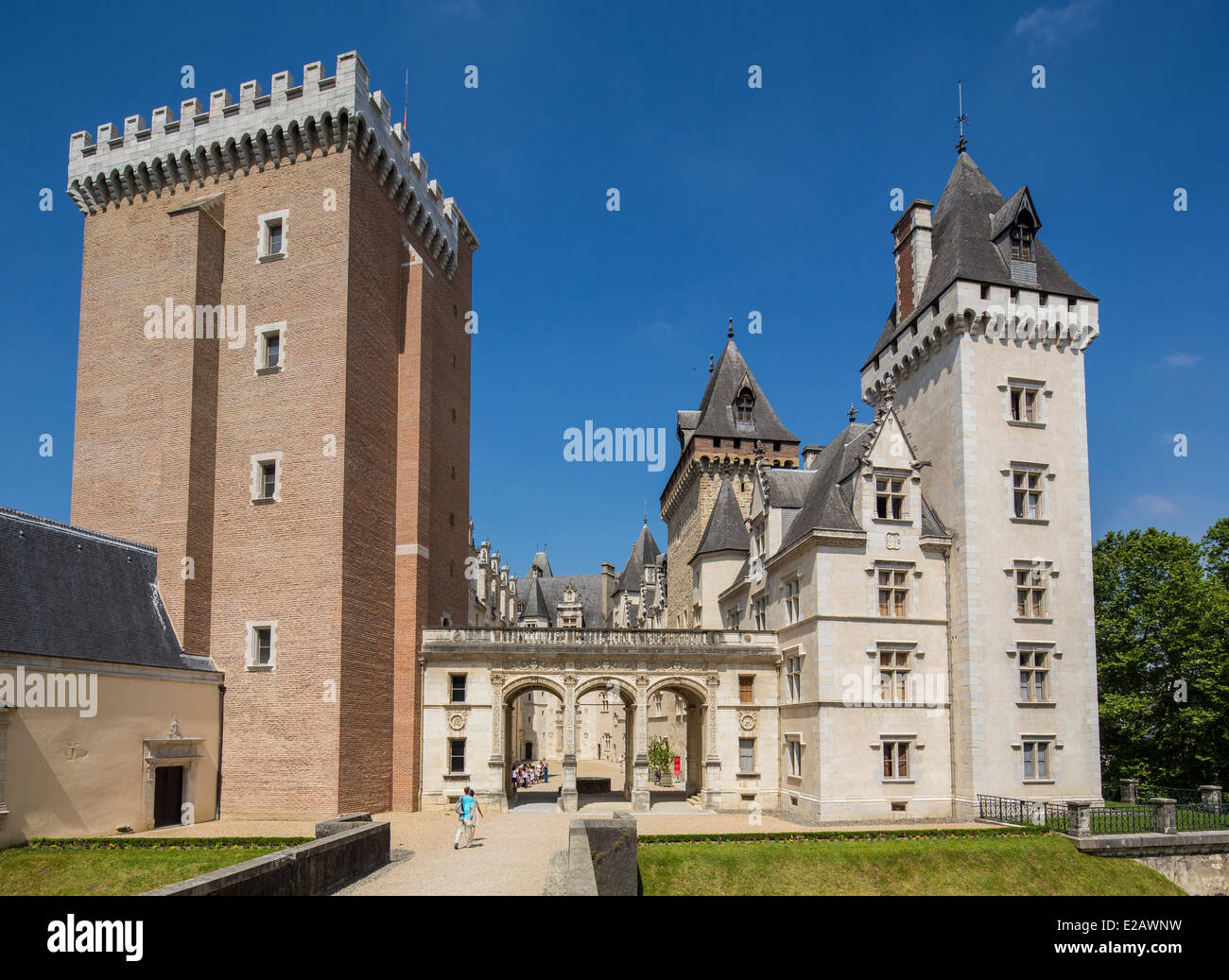 Frankreich, Pyrenäen Atlantiques, Bearn, Pau, im 14. Jahrhundert Schloss, Geburtsort von König Henry IV Stockfoto