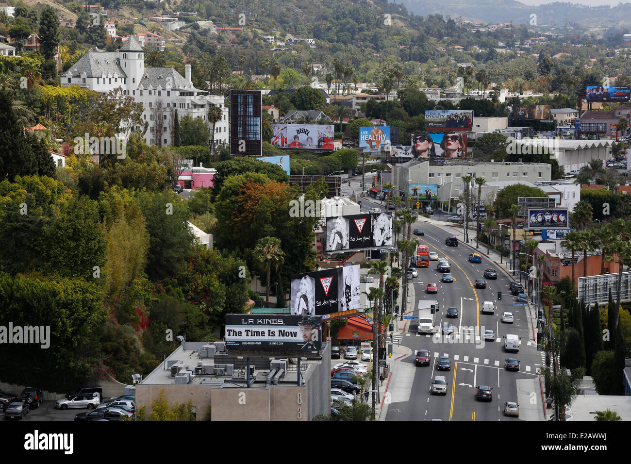 USA, California, Los Angeles, West Hollywood, Sunset Boulevard Stockfoto