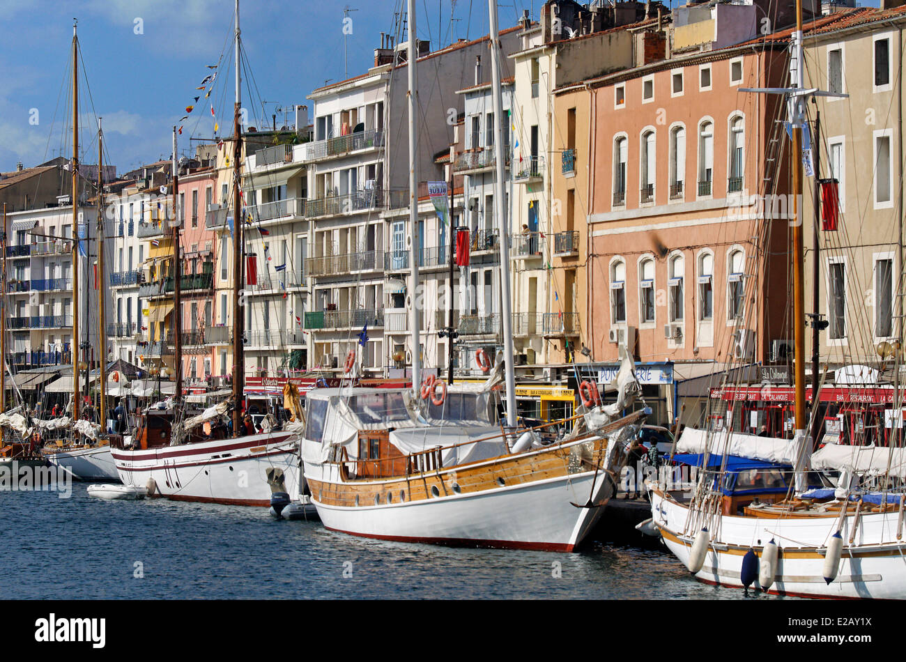 Frankreich, Herault, Sete, Royal Canal, Quai du allgemeine Durand