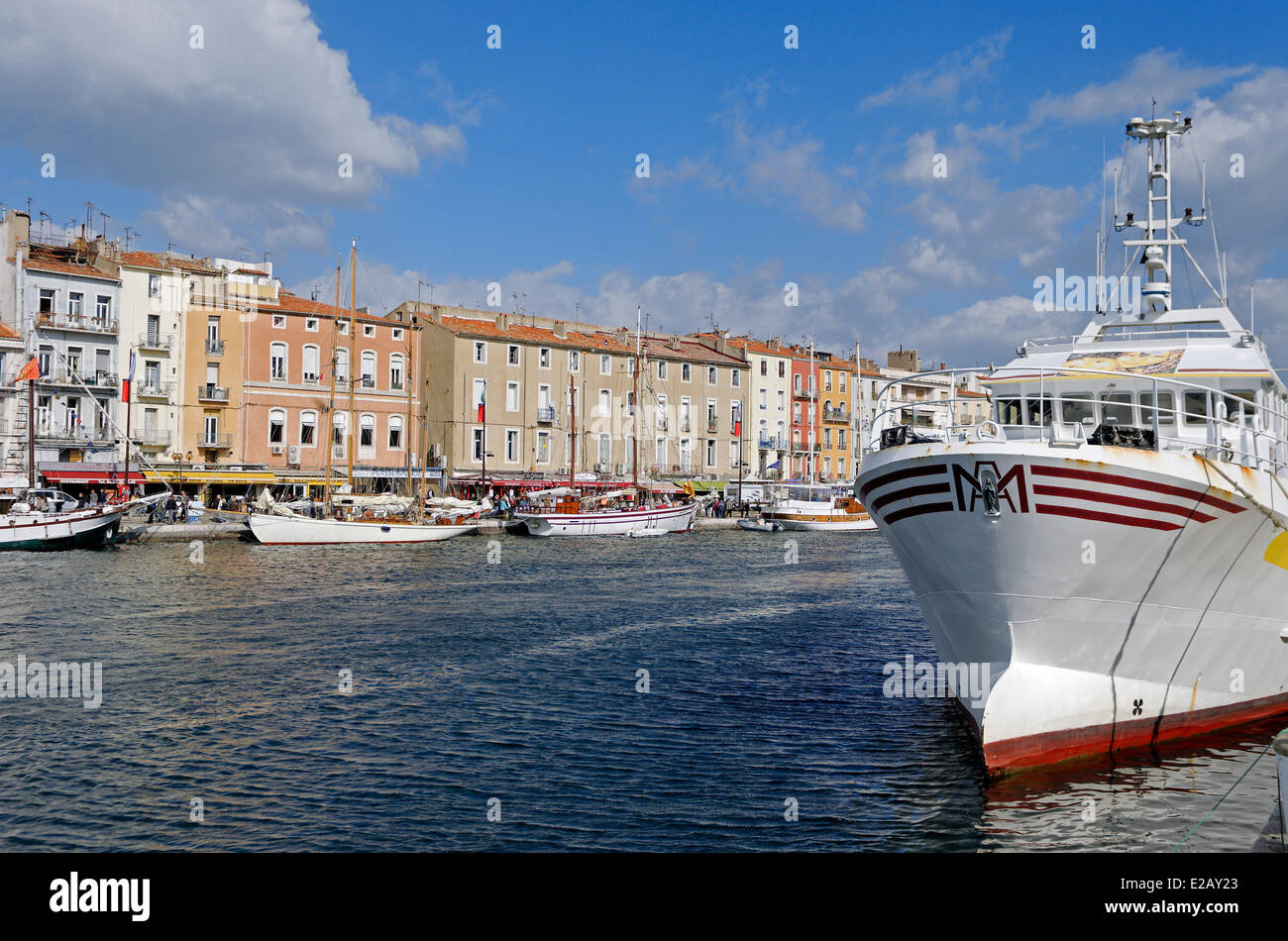Frankreich Herault Sete Royal Canal Quai Aspirant Herber Maritime frankreich-herault-sete-royal-canal-quai-aspirant-herber-maritime