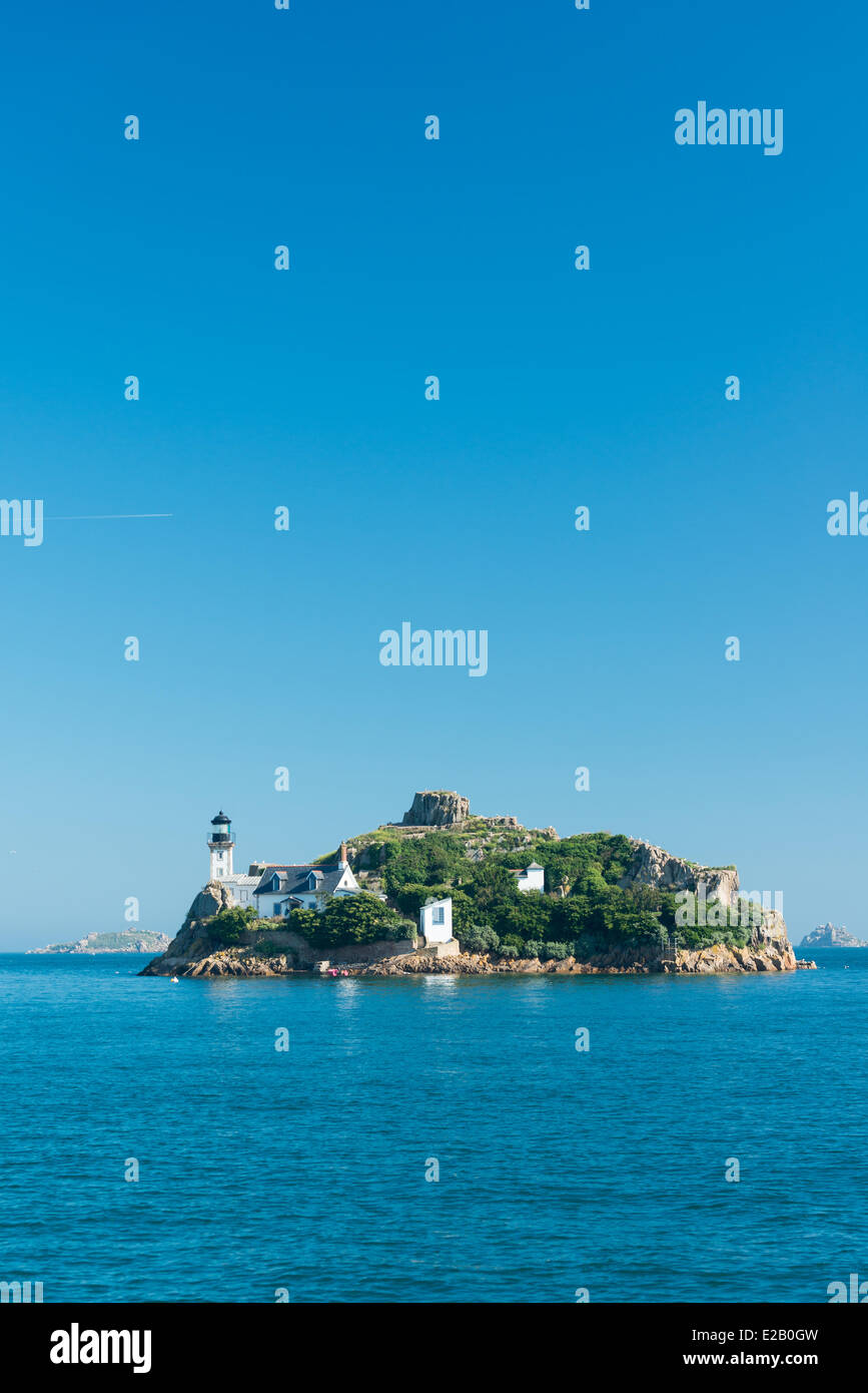 Frankreich, Finistere, Carantec, Ile Louet in Baie de Morlaix Stockfoto