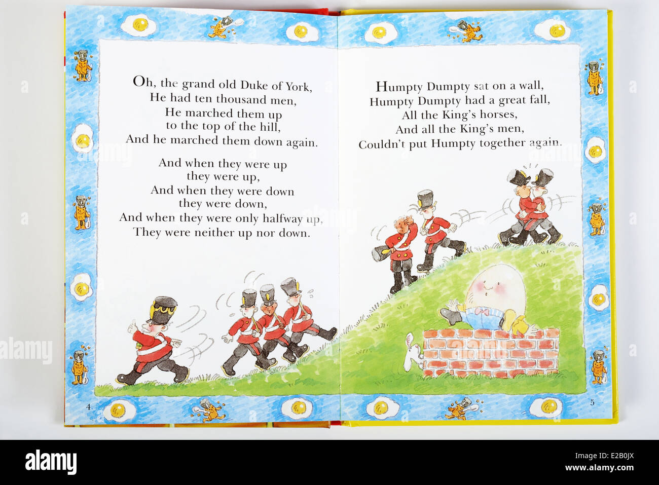 Kinderreim Buch Stockfoto