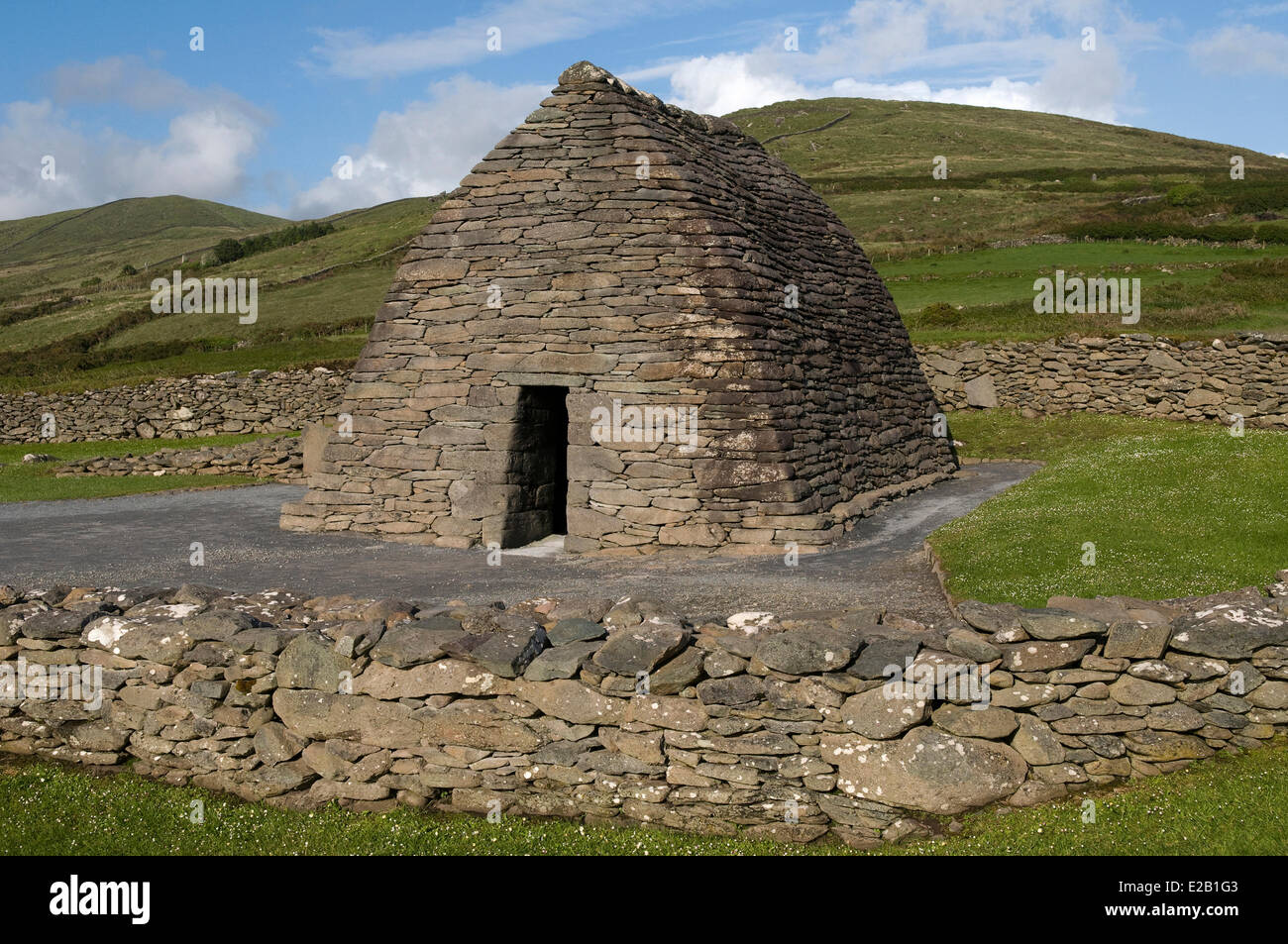 Oratorium Gallarus 9. bis 12. Jahrhundert, Halbinsel Dingle, County Kerry, Irland Stockfoto