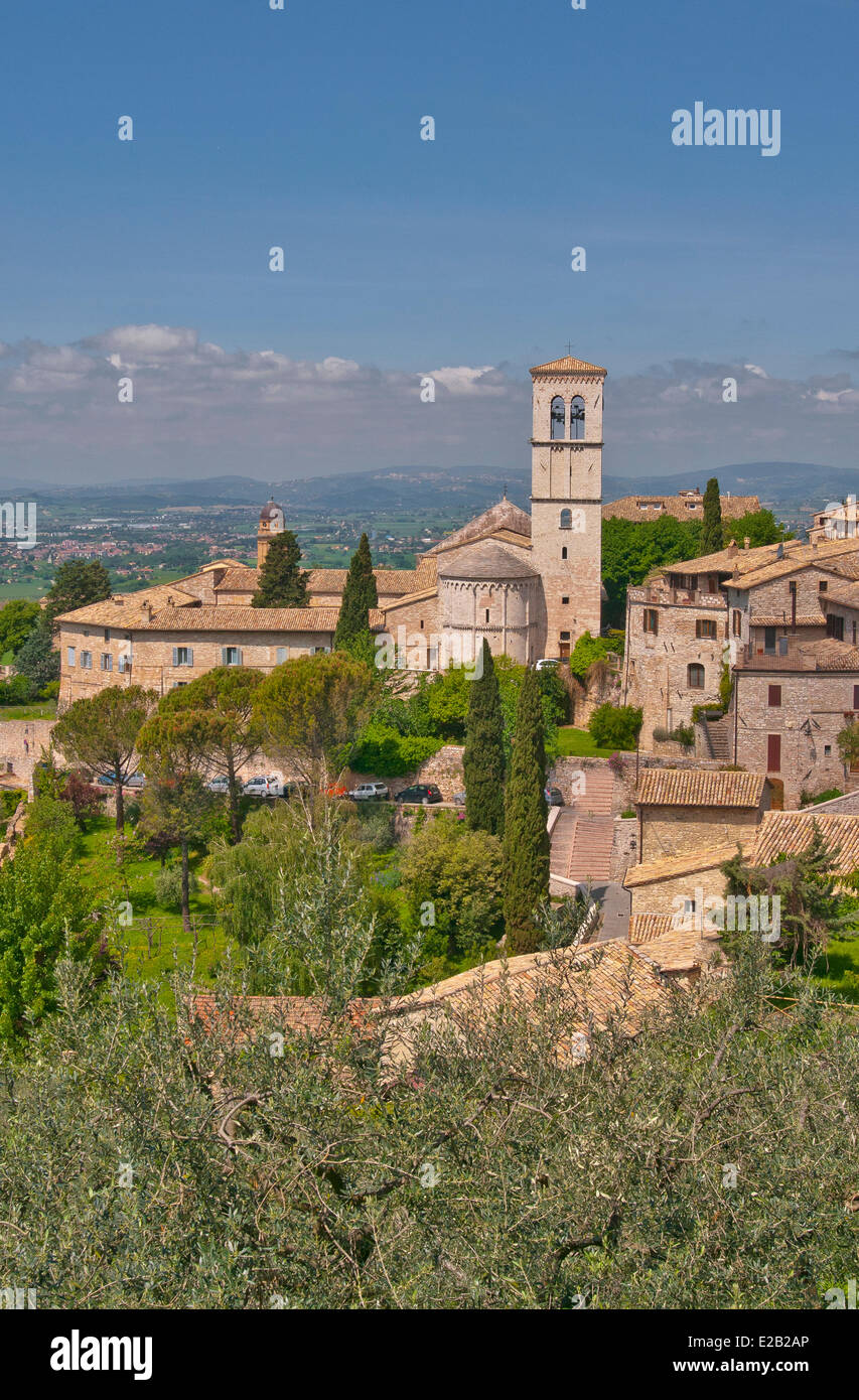 Italien, Umbrien, Assisi, Kirche Santa Maria Maggiore Stockfoto