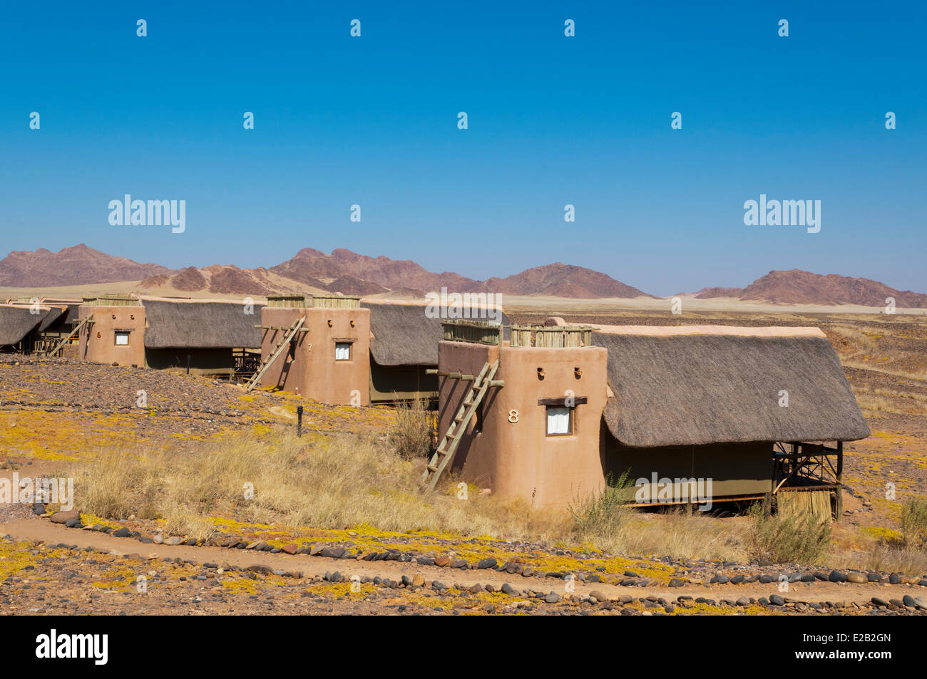 Namibia, Hardap Region, Namib Wüste, Kulala Desert Lodge Stockfoto