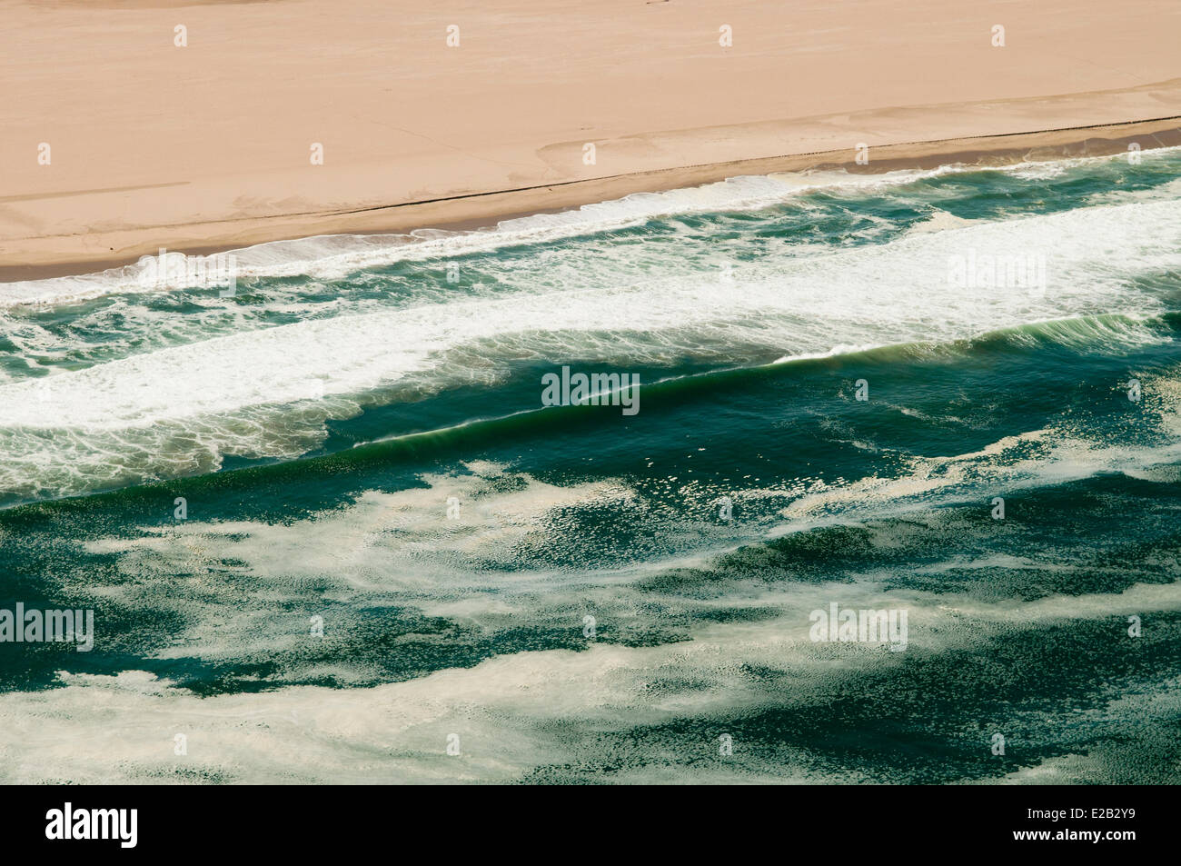 Namib-Wüste, Namibia Skeleton Coast (Luftbild) Stockfoto