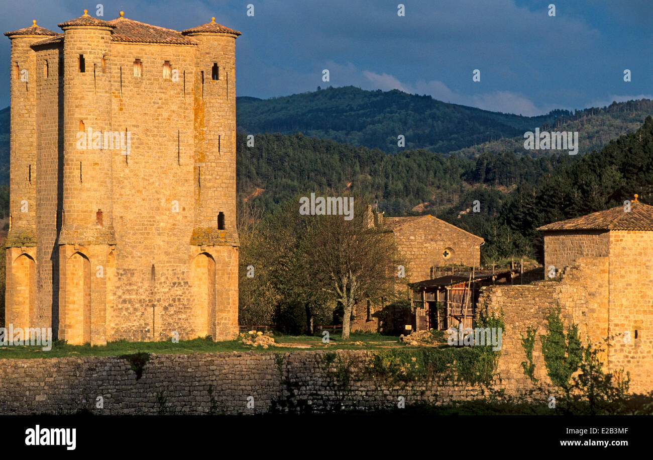 Frankreich, Aude, Arques, Schloss d'Arques, alten Katharer-Burg aus dem 13. und 14. Jahrhundert Stockfoto