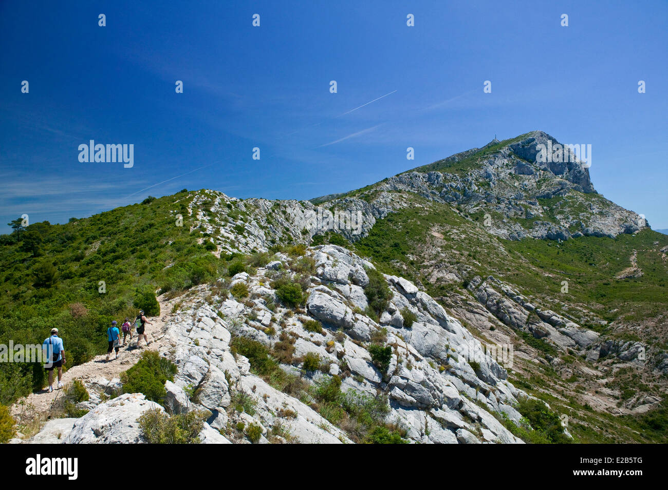 Frankreich, Bouches-du-Rhône, Montagne Sainte Victoire Stockfoto