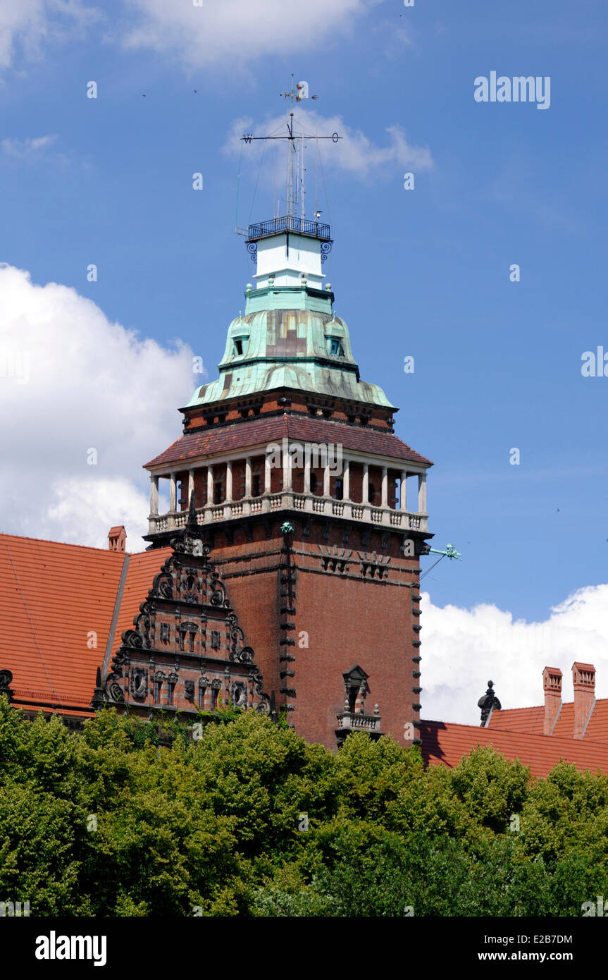 Polen, Westpommern, Stettin, Chrobry Wälle (Boleslaw ich der tapfere, der erste polnische König Bolesław I Chrobry), Kopf Stockfoto