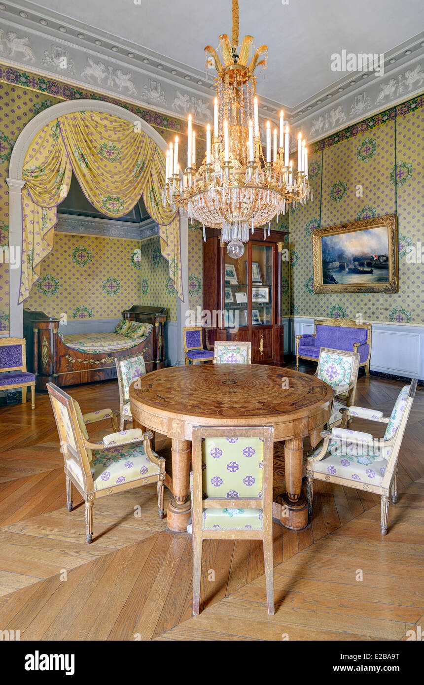 Frankreich, Yvelines, Maisons Laffitte, Schloss Maisons Marschall Lannes Schlafzimmer Stockfoto