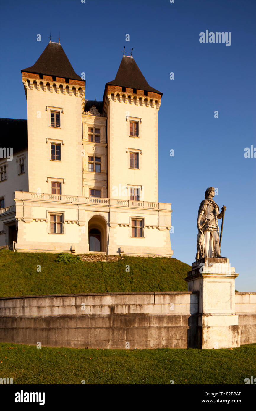 Frankreich, Pyrenees Atlantiques, Bearn, Pau, Schloss aus dem 14. Jahrhundert, Ort der Geburt von König Heinrich IV. Stockfoto