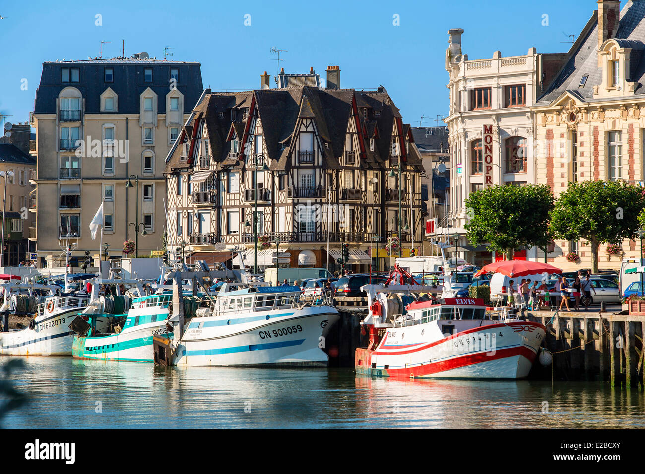 Frankreich, Calvados, Trouville Sur Mer, Hafen Stockfoto