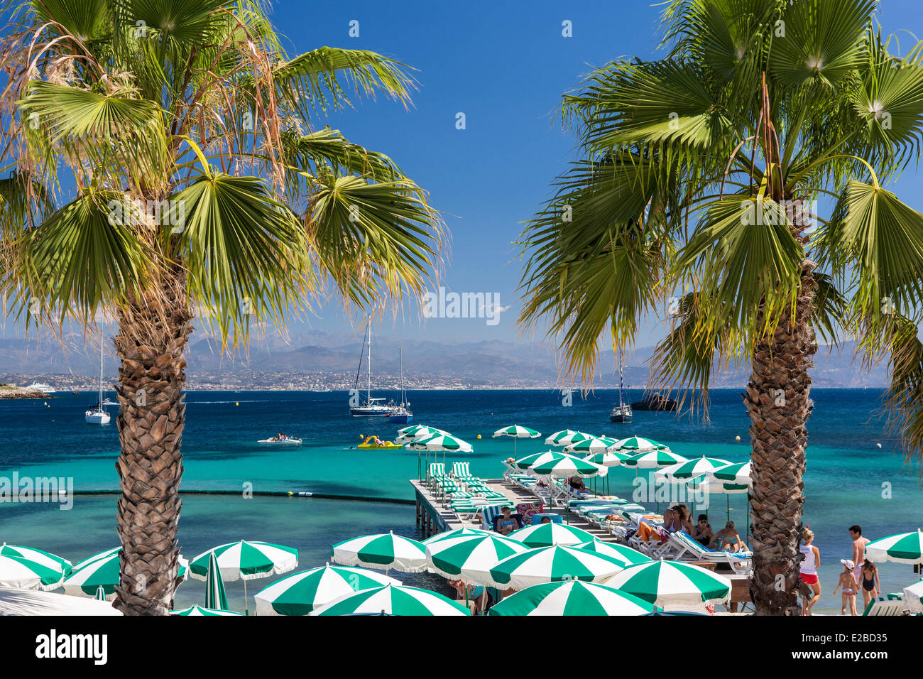 Frankreich, Alpes Maritimes, Antibes, Garoupe Strand Stockfoto