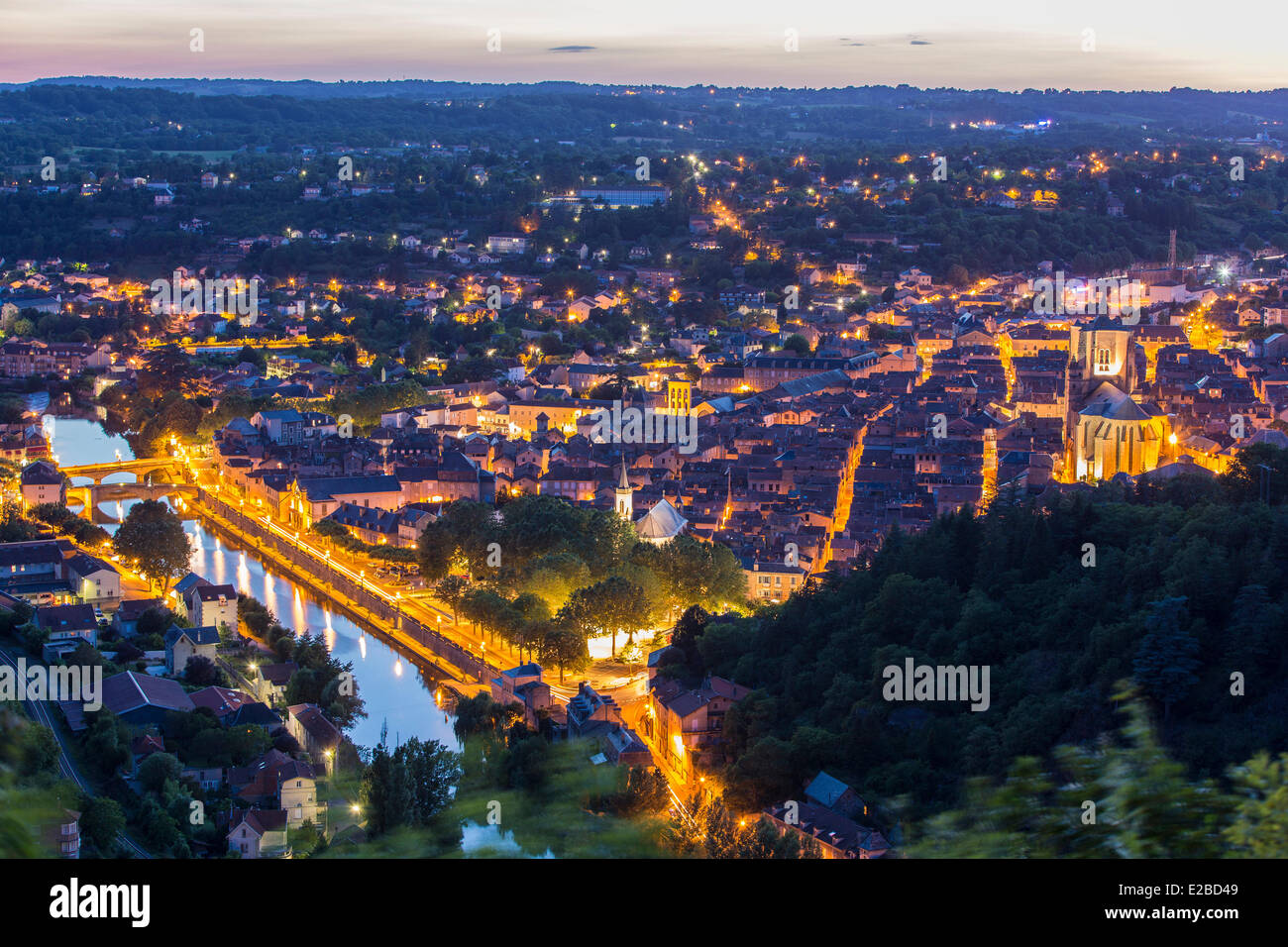 Frankreich, Aveyron, Villefranche de Rouergue, ein Anschlag auf el Camino de Santiago Stockfoto