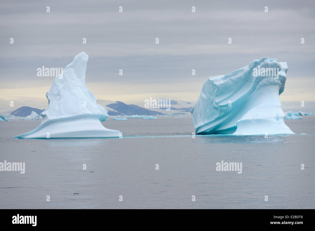 Grönland, Melville Bay, Cape York, Eisberge Stockfoto