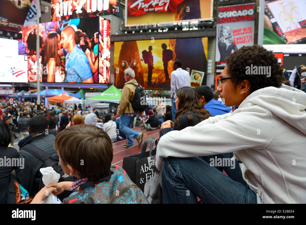 Vereinigte Staaten, New York City, Manhattan, Times Square Stockfoto