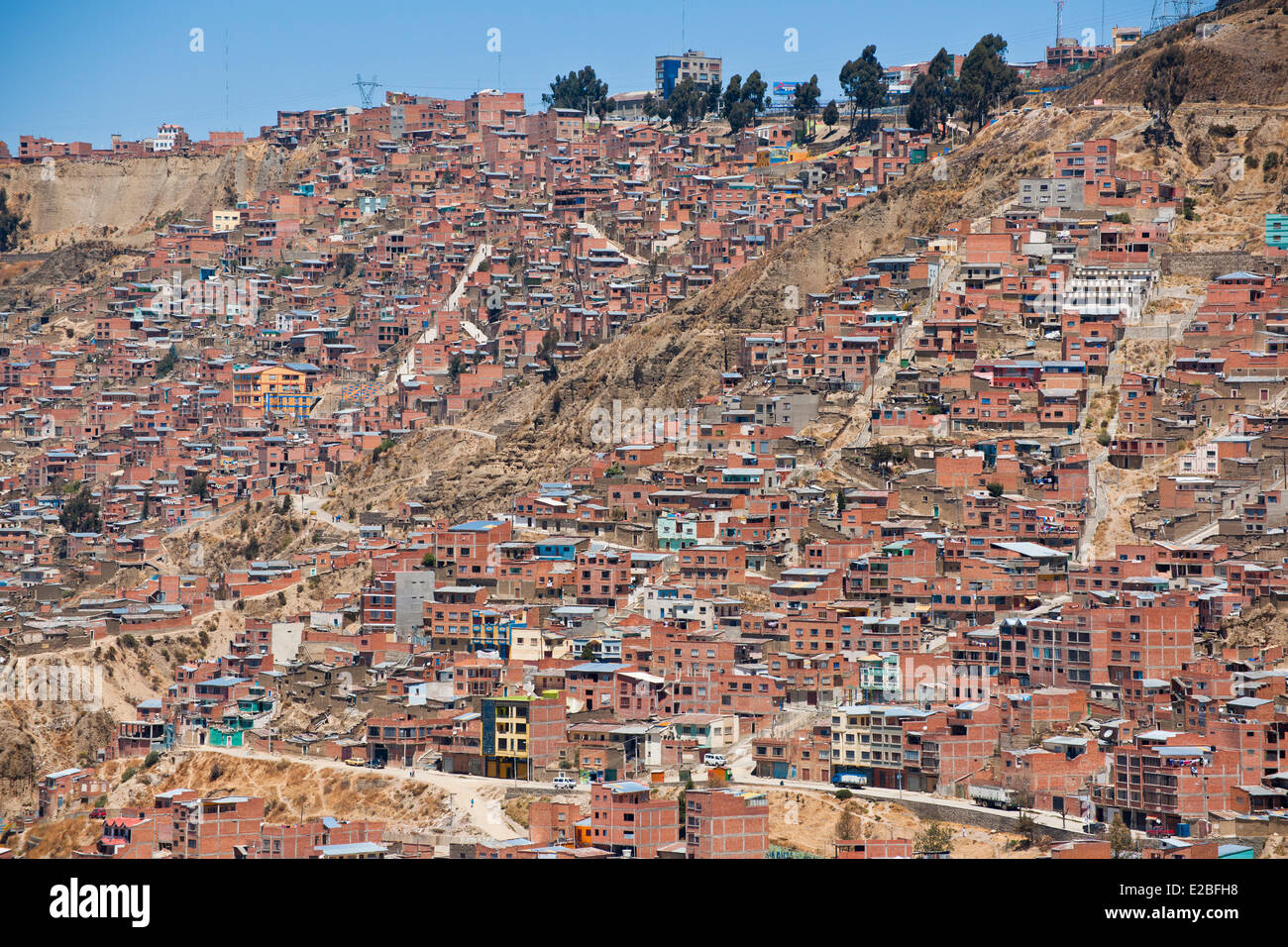 Bolivien, La Paz Department, La Paz, El Alto Viertel Stockfoto