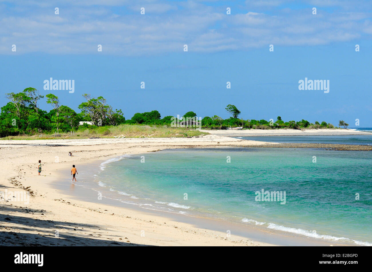Indonesien, Sumbawa, Pantai Lakey, der Strand ist berühmt für seine Surf-breaks Stockfoto