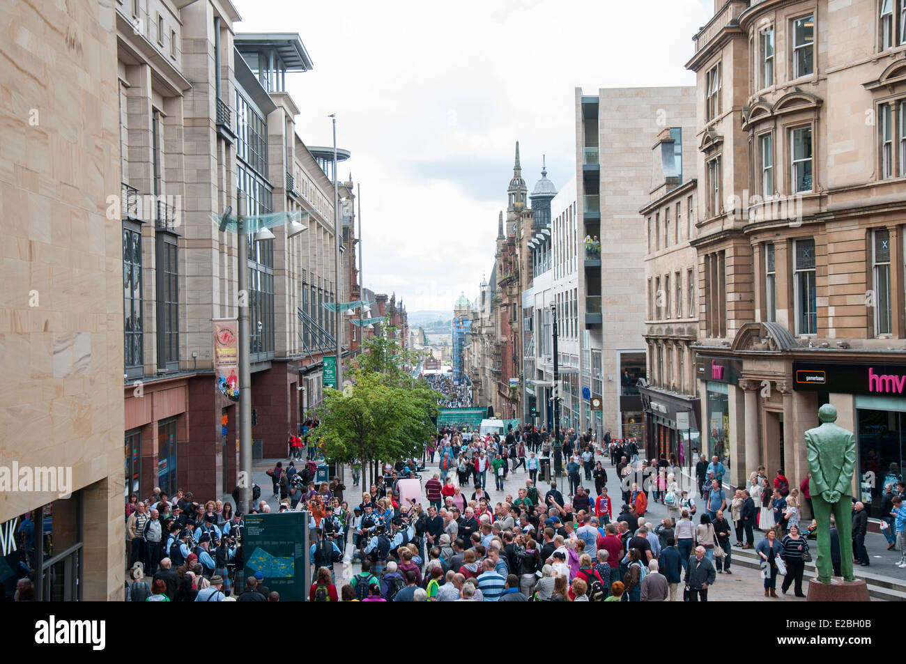 Buchannan Street in Glasgow, Schottland, Vereinigtes Königreich Stockfoto