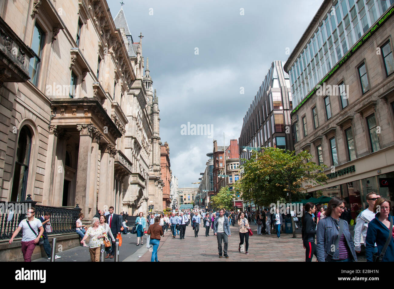 Buchannn Street in Glasgow, Schottland, Vereinigtes Königreich Stockfoto