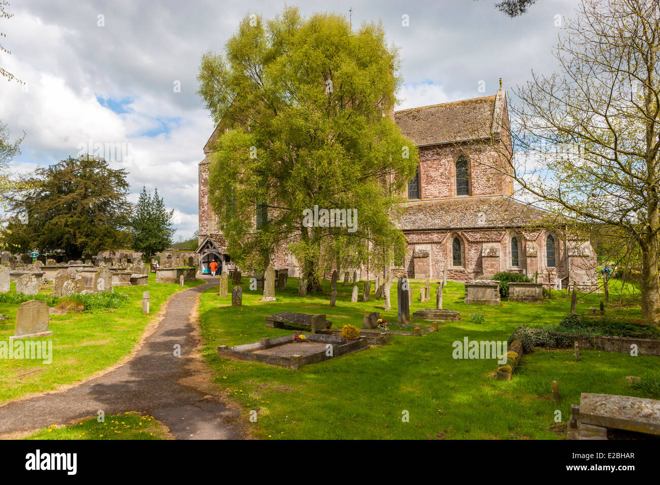 Abtei Dore, eine ehemalige Zisterzienserabtei in dem Dorf Abtei Dore in Golden Valley, Herefordshire, Wales, Vereinigtes Königreich, Stockfoto