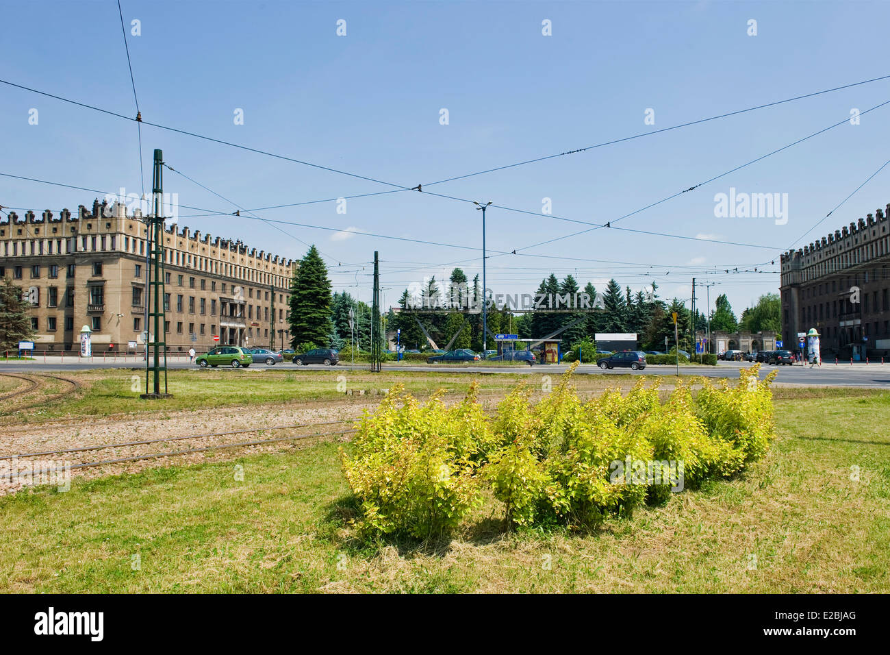 Polen, Krakau, Nowa Huta Bereich Stockfoto